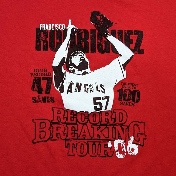 MLB Angels Francisco Rodriguez K-Rod record breaking t-shirt - Picture 2 of 5